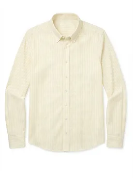 Camicia Oxford a righe Giallo