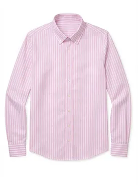 Camicia Oxford a righe rosa