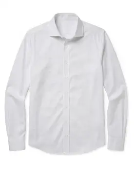 Camicia in popeline a quadri grigi