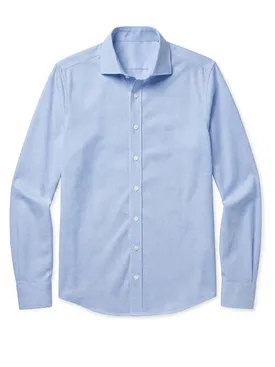 Camicia in chambray azzurro cielo