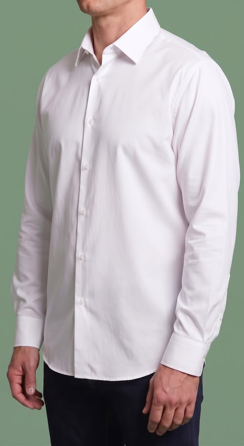 Camicia in popeline facile da stirare
