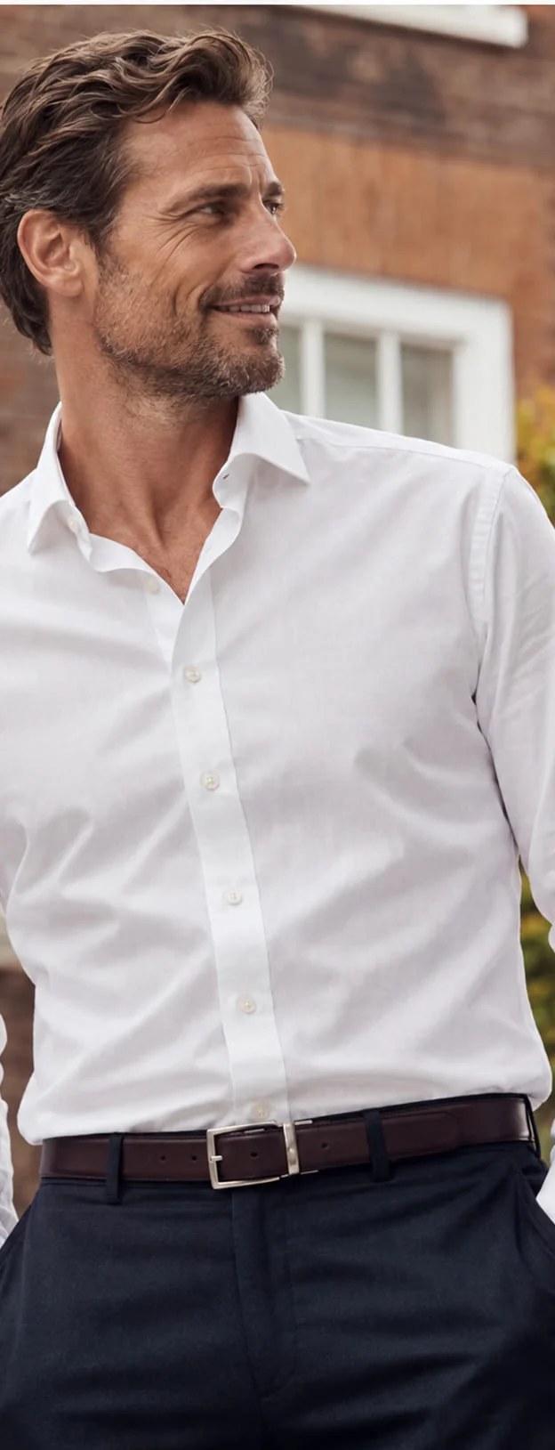 Camicia in popeline facile da stirare